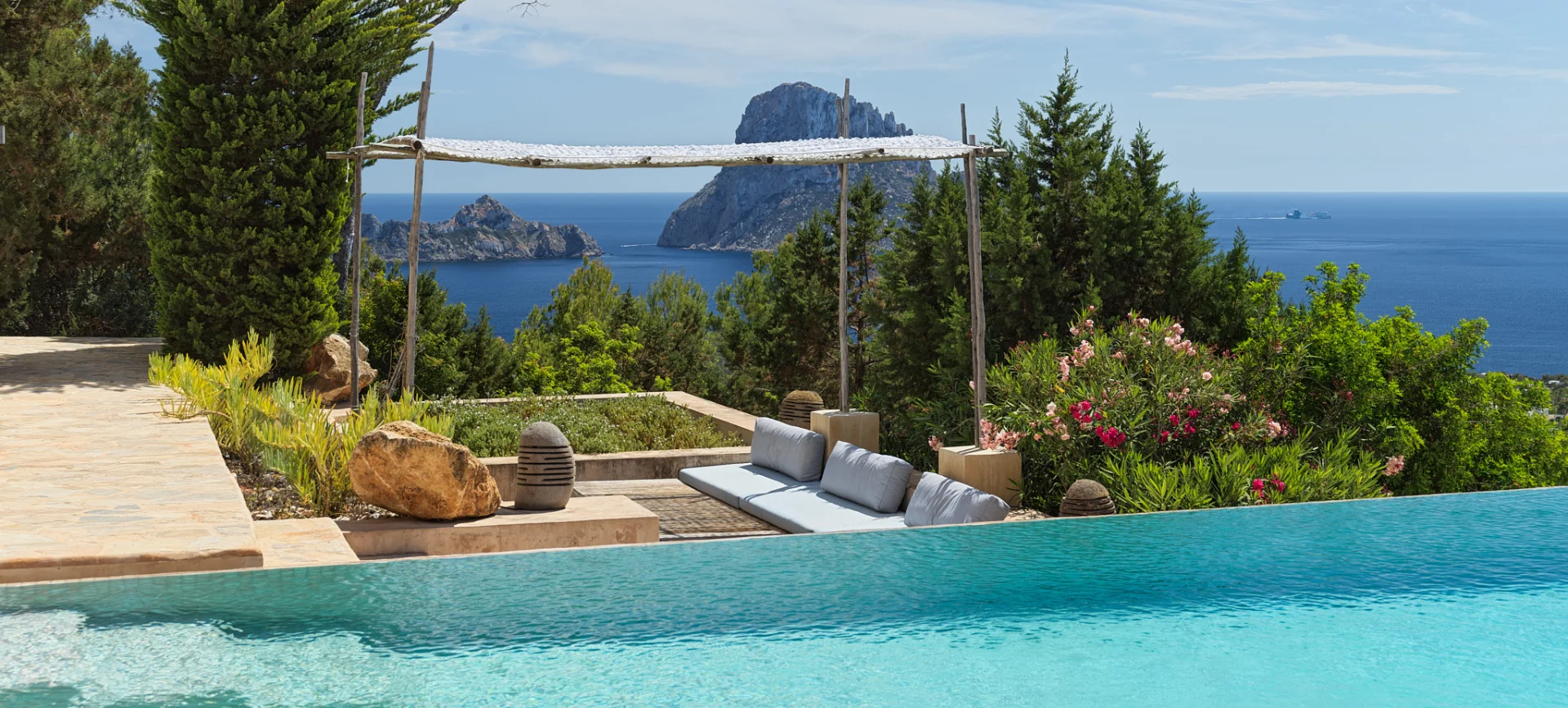 ibiza villa pool with view